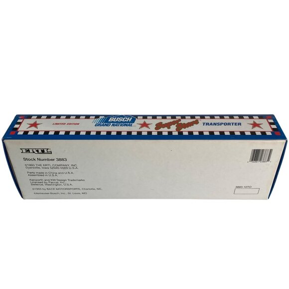 Vintage 1993 Ertl Busch Grand National NASCAR Diecast Semi Truck Transporter - Picture 8 of 9